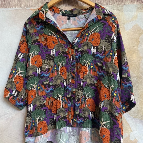 SAS Tops - Anthropologie SAS La Fee Maraboutee Made in Italy Size 44 Large